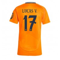 Camiseta Real Madrid Lucas Vazquez #17 Visitante Equipación para mujer 2024-25 manga corta